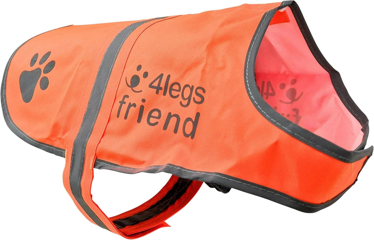 Reflective Dog Vest. Hi-Visibility, Oxford 300D Waterproof Blaze Orange Dog Vest Helps Protect Your Best Friend. Safeguard Your PUP from Motorists & Hunting Accidents, on or off Leash